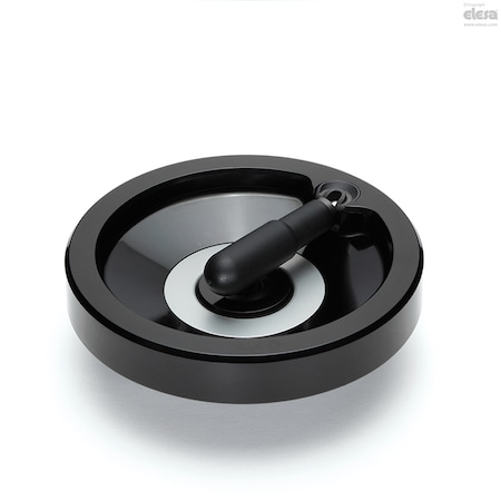 Elesa Safety fold-away handle, solid hub, VDN.175 FP+IRS VDN.FP+IRS